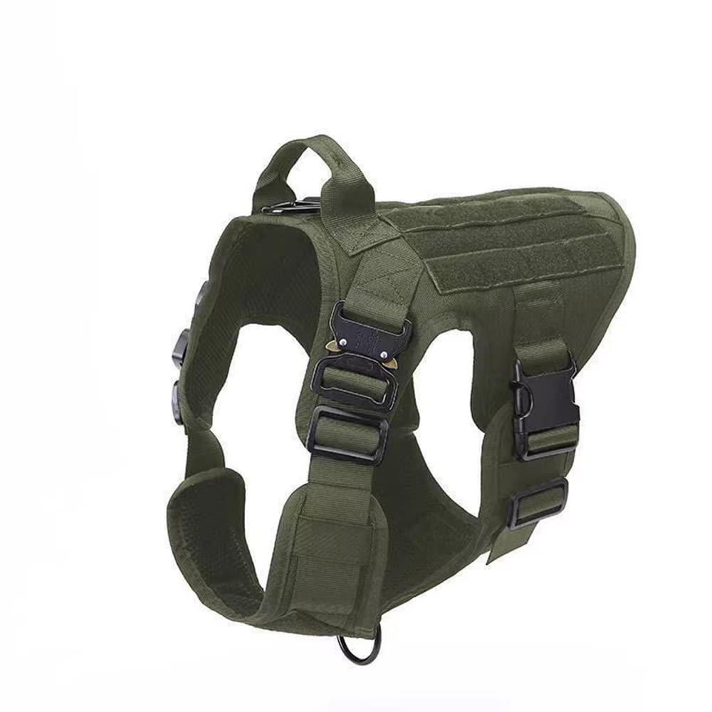 Wojskowa Nylontactical Pet Harness i smycz Zestaw Kamizelka Klamra Metalowa Klamka Dla Dużego Psy Trwała Uprząż