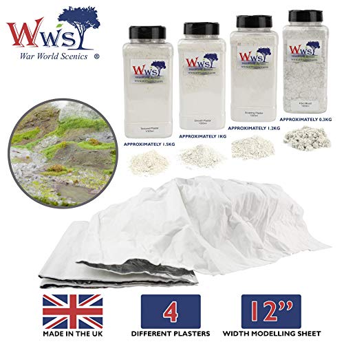 War World Scenics Model Plaster and Modelling Sheet (Choose Set) - Modelling System Railway Diorama Sculpting Scenery Landscape Wargame Military Fibre Mould