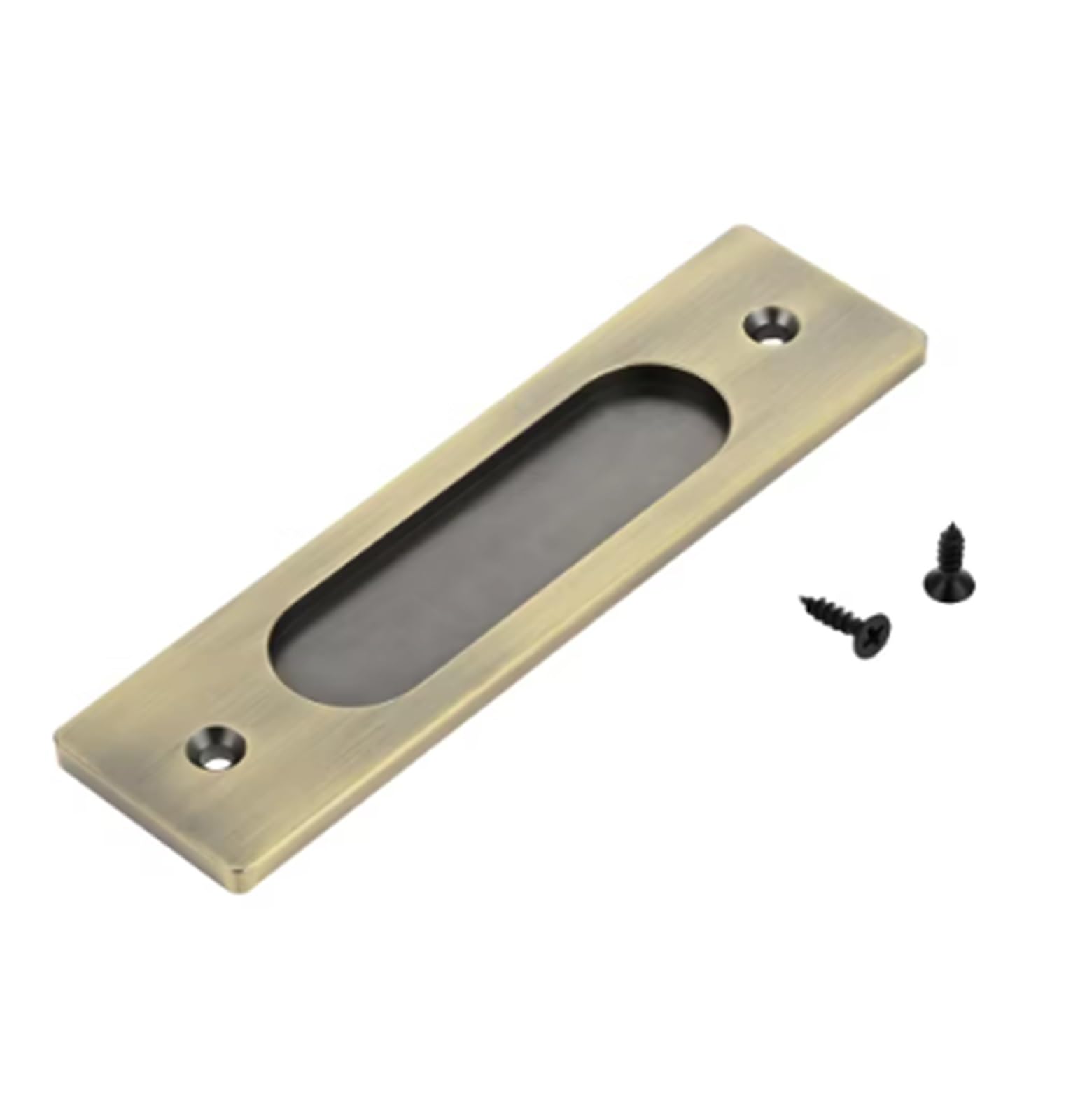 1 Set Barn Sliding Pull Handle w/Screws for Sheds, Gates & Garages(Green Bronze)