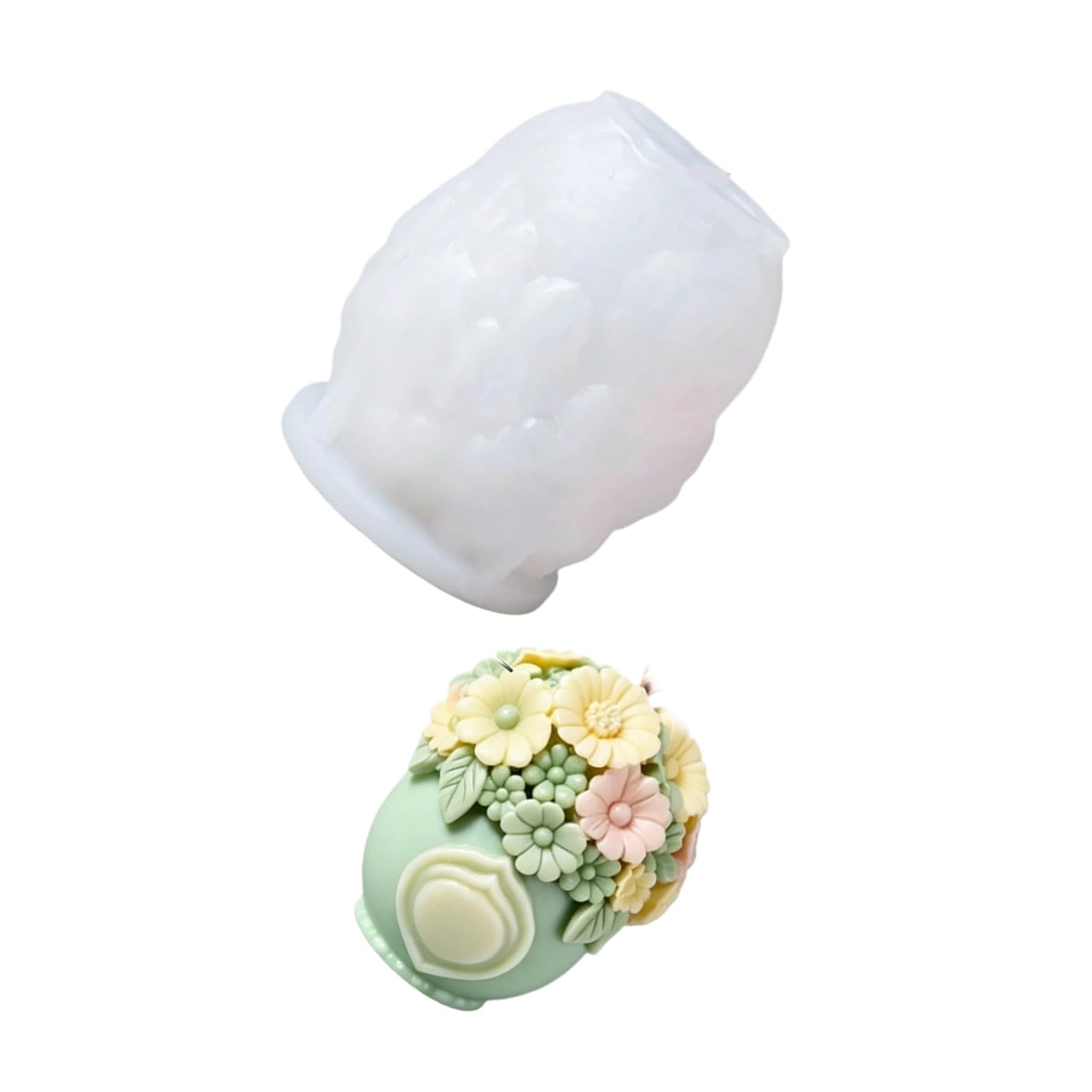 APGLSXY Flower Love Shaped Silicone Mold for Scented Lights and Unique Projects Soap Mold