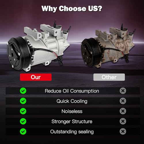 Image of CCIYU AC Compressor w /Clutch for Nissan X-Trail 2.5L 2007-2014