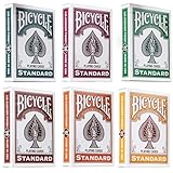 Bicycle Playing Cards 6 Deck Color Series Bundle. Collector's Bundle Including 6 Rider Back Decks in Fairway, Burgundy, Sunshine, Pumpkin, Cinnamon and Wintergreen.