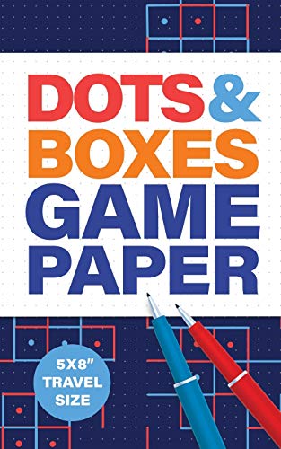Dots & Boxes Game Paper 5x8" Travel Size: Scorecard and Game Rules Included image 3