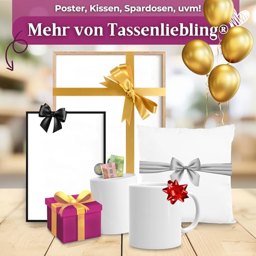 Tassenliebling® - Personalisierte Tasse (3 Freundinnen) mit Spruch selbst gestalten, individuelles Geschenk für beste Freundin, BFF, Kollegin & Arbeitskollegin