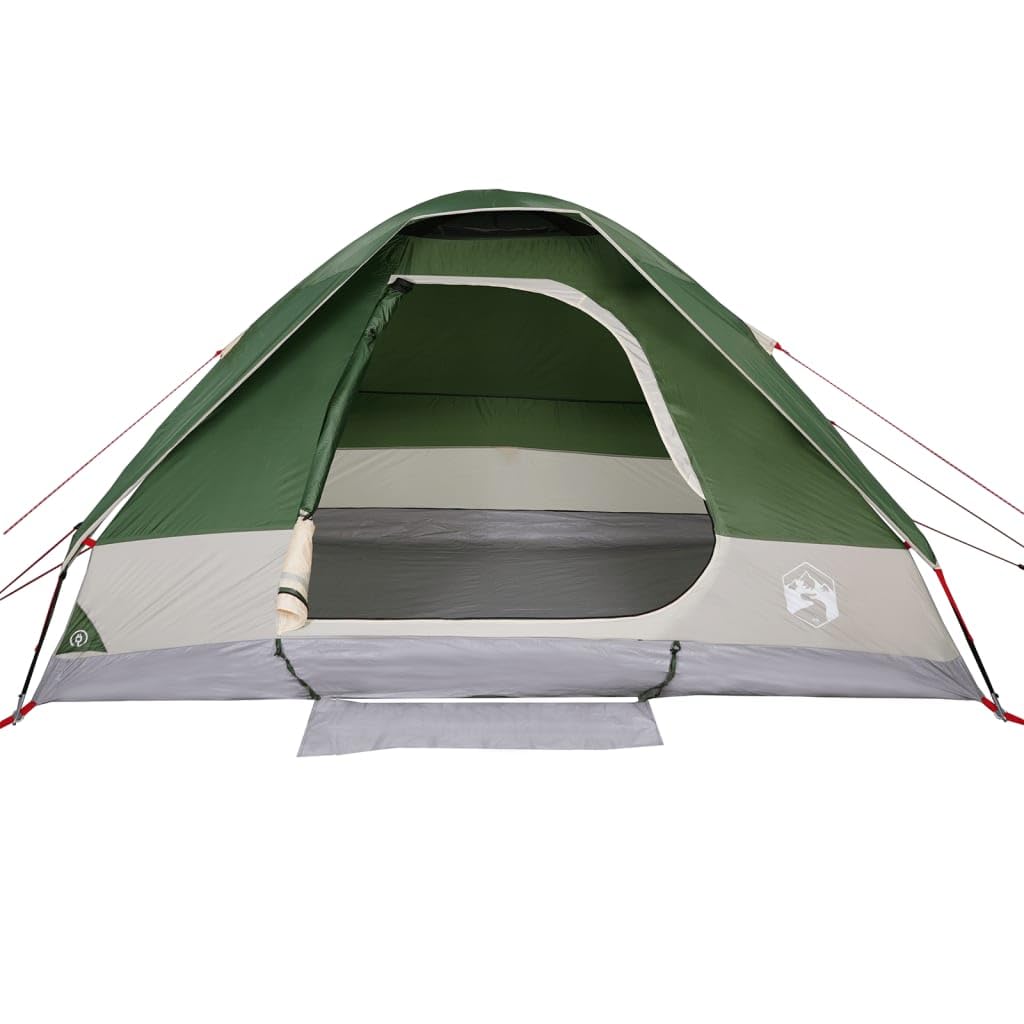 Tienda de campaña iglú para 4 Personas Impermeable Verde, Camping Tienda - 94777