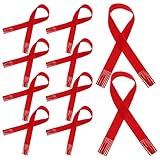 HOLIDYOYO 10 Piezas Unidades Bufandas Mini Navideñas Decorativas para Muñecas y Botellas de Vino Doble Cara de Felpa Roja Accesorios para Fiestas y Adornos Festivos