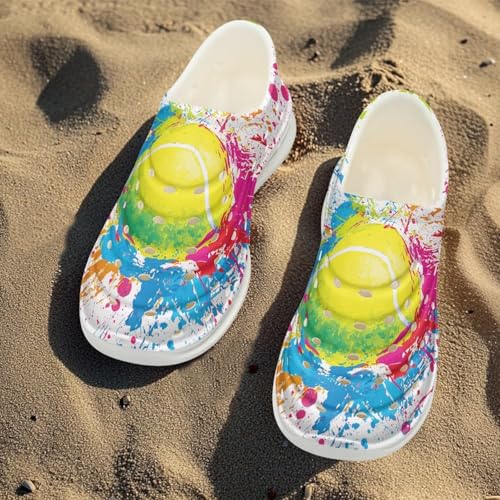 Boy Girls Water Shoes Cartoon Print Slip on Clogs Water Play Sneakers Sandal for Beach3
