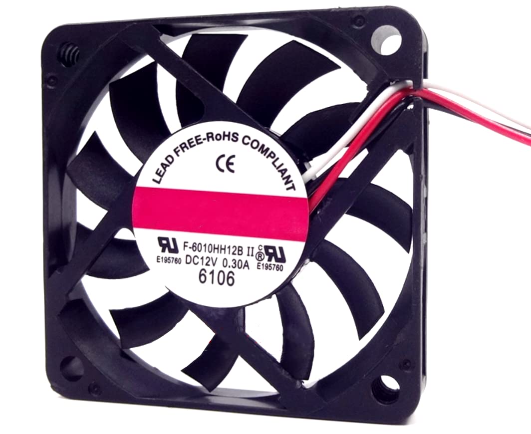 Amazon.com: F-6010HH12B 12V 0.30A 60mm 3-Wire Cooling Fan