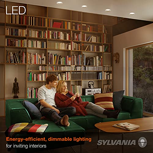 Image of Sylvania Flood BR30 LED Light Bulb, 65W = 9W, Dimmable, 22 Year, 800 Lumens, 2700K, Soft White - 6 Pack (41259)