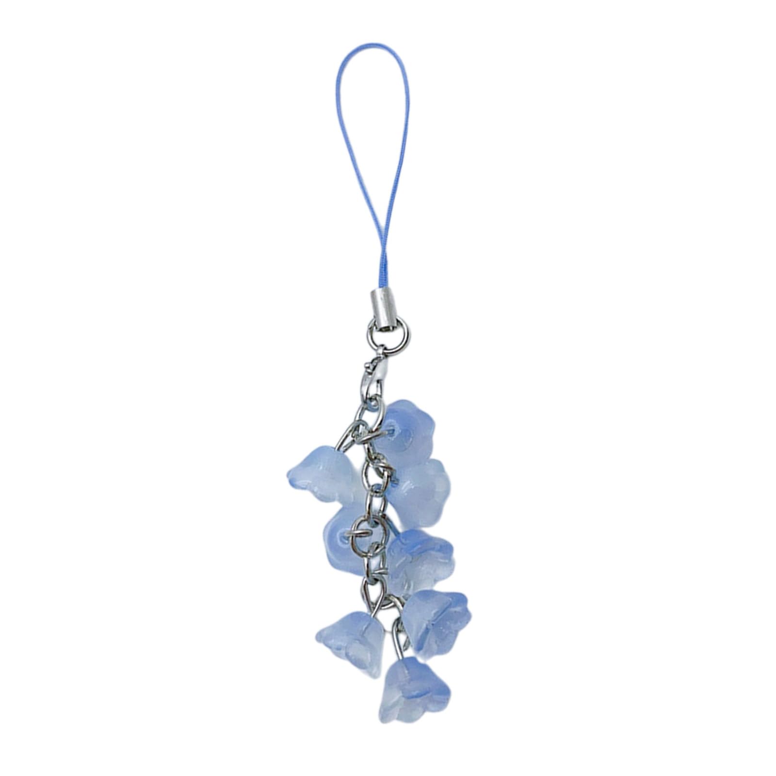 YIBOZI Flower Phone Charm Phone Pendant Stylish Accessory Lilys of the Valley Phone Chain for Women and Girls Phone Chain