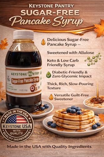 Image of Keystone Pantry Pancake Syrup Maple flavored sugar-free 11 oz