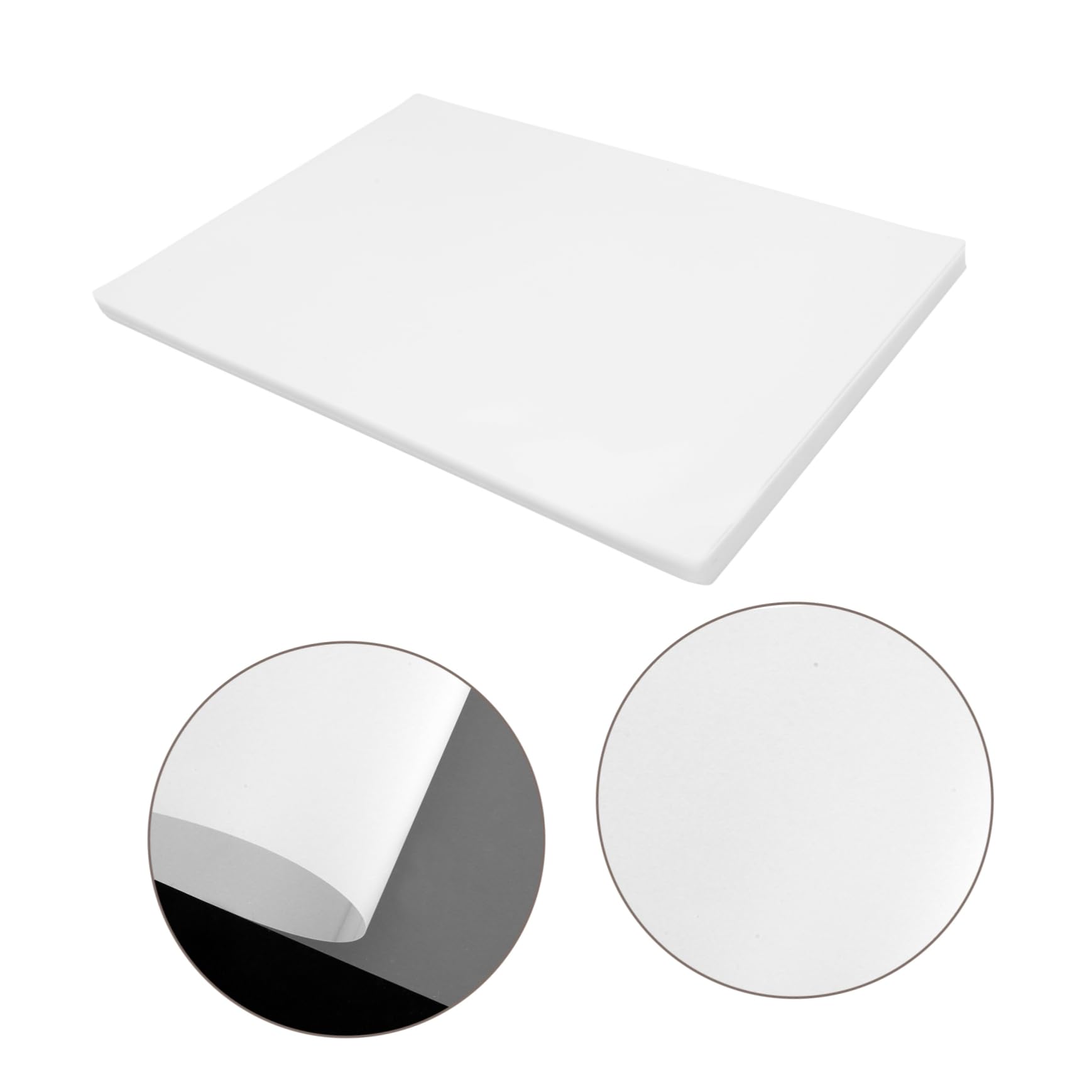 Homoyoyo 100pezzi Fogli di Laminazione Trasparente Pellicola per Documenti Buste di Laminazione Termica per Macchina Articoli di Ricambio per Plastificatrice