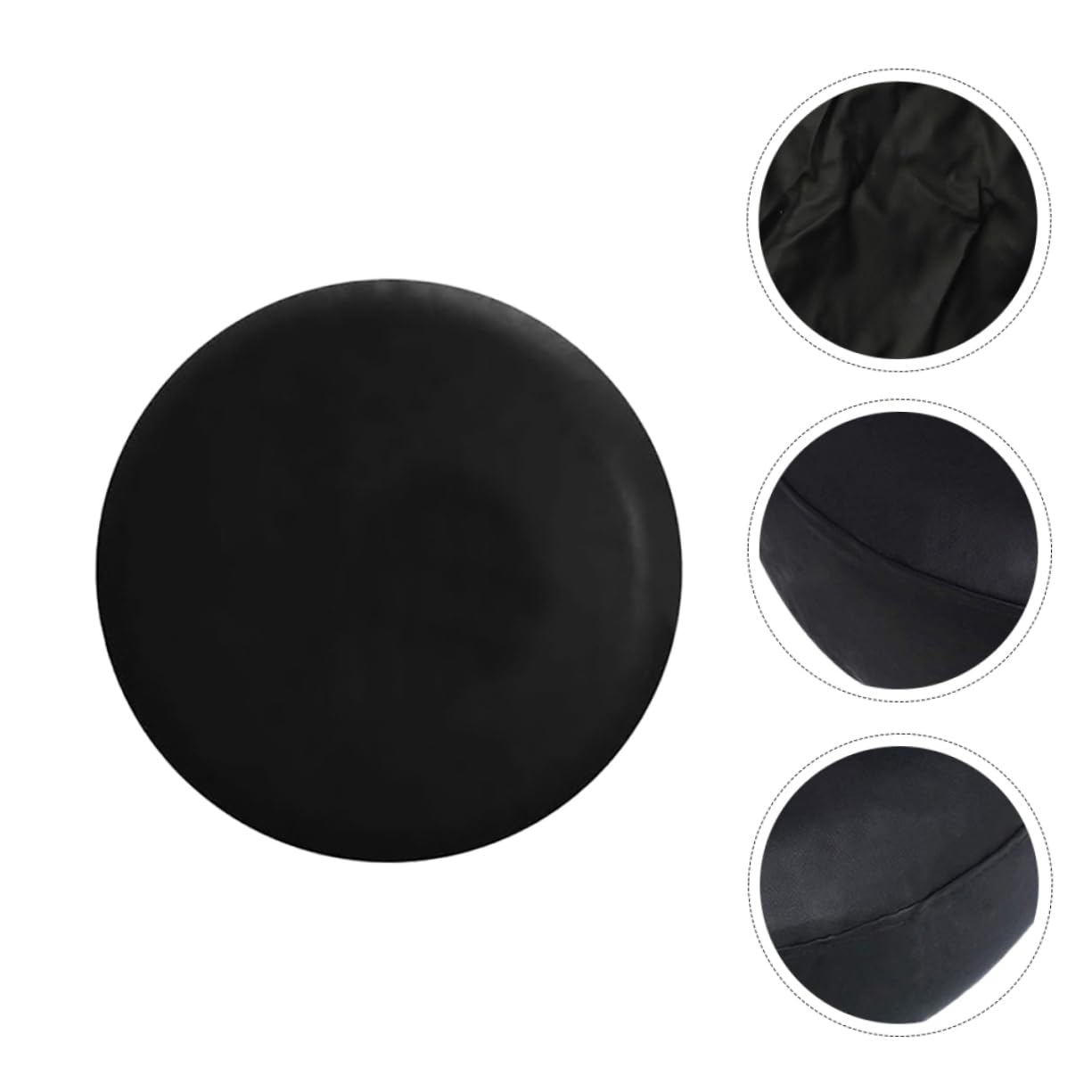 2 Fundas para Neumáticos de Repuesto de PVC Negro, Fácil Instalación, para Coche y Remolque, Accesorio para Vehículo