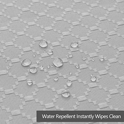 Jacquard Rectangle Table Cloth Oil-Proof Spill-Proof Wrinkle Resistant Tablecloth, Washable Polyester Fabric Heavy Weight Tablecloths for Kitchen Dinning Tabletop Decoration, 60 x 84 Inch, Grey