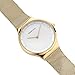 Imagen de BERING 12131-339 Reloj de cuarzo para mujer con caja de acero inoxidable de 31 mm con acabado dorado y esfera blanca
