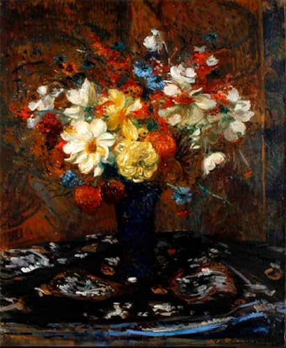 Peinture sur toile fleurs de Jacques Emile Blanche impression haut de gamme