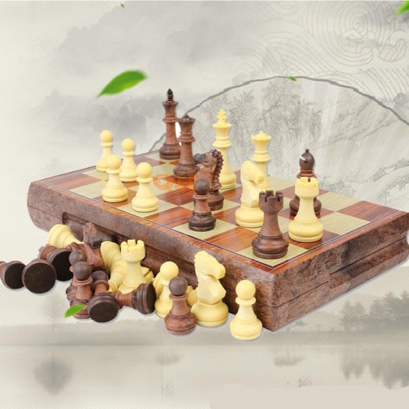 Échecs Jeu d'échecs Pliant magnétique Jeu de société de Voyage Portable