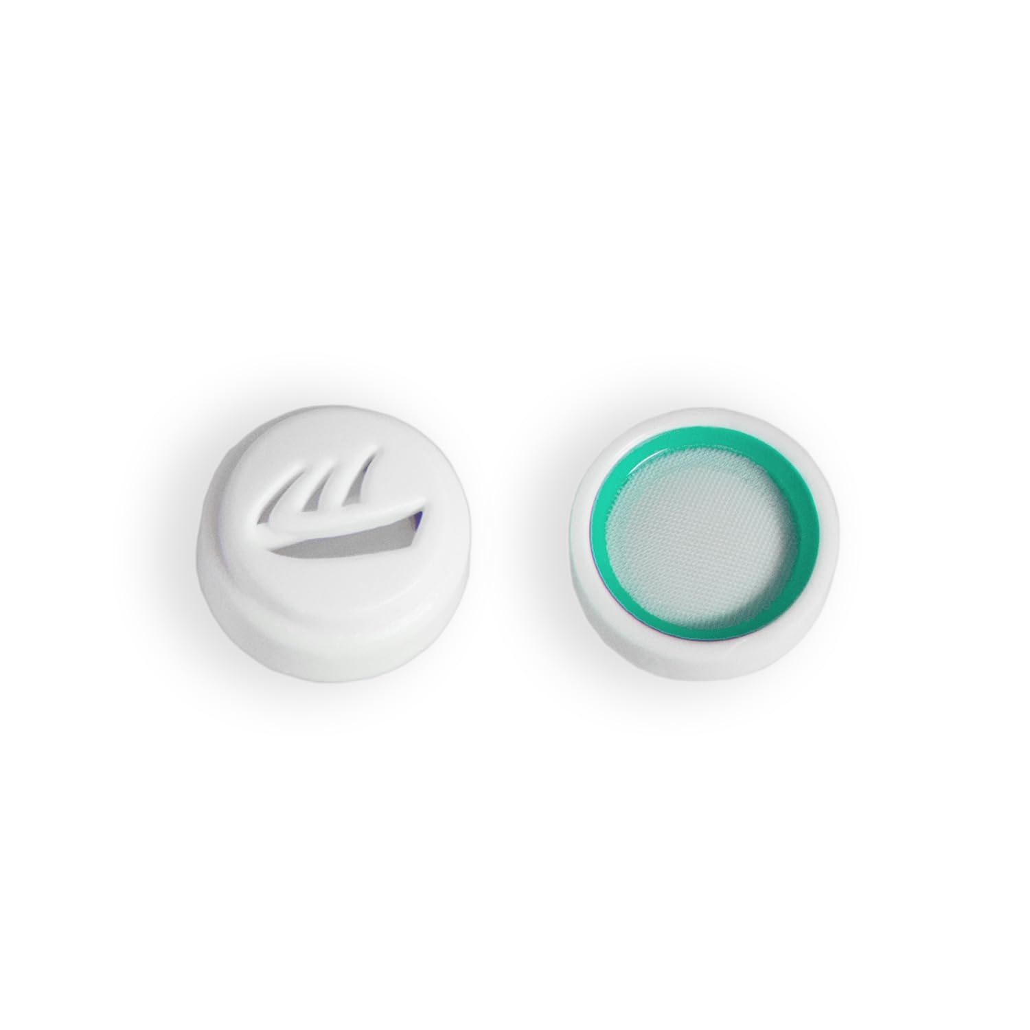 MEE audio 10 dB Flat Response Replacement Filters for Earplugs - Works with Custom and Universal Filtered Earplugs (Pair, White/Ocean)