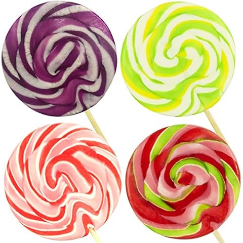 Set of 4 Wendy's Candies - Giant Swirl Lolly - Gin Collection Lollipops - Handcrafted Confectionery - Sweet - Candy - Gifts Ideas - OGC Cover