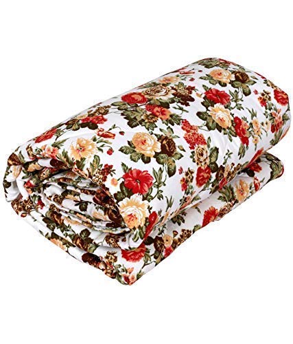 Designer Single Bed Flower Printed Quilt/AC Quilt/Dohar/Blanket