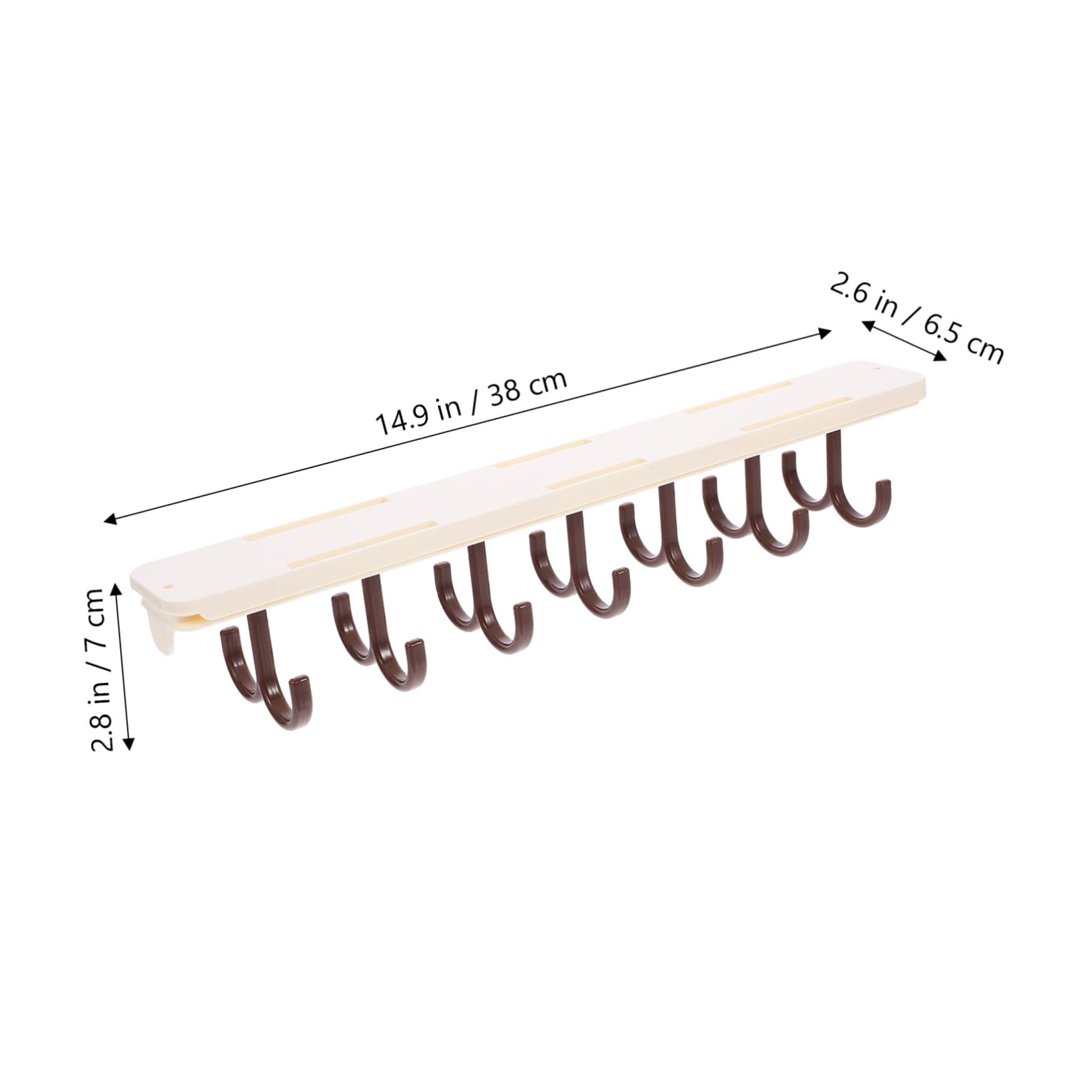 Sosoport Adhesive Sliding Rail Pants Rack Closet Hanger for Trousers Underwear Space Saving Design Retractable Closet Organizer Smooth Operation Storage