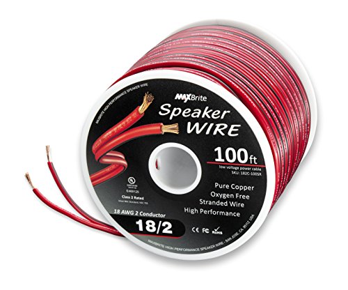 100ft 18 Gauge Flexible Dual Conductor Zip Cord Wire