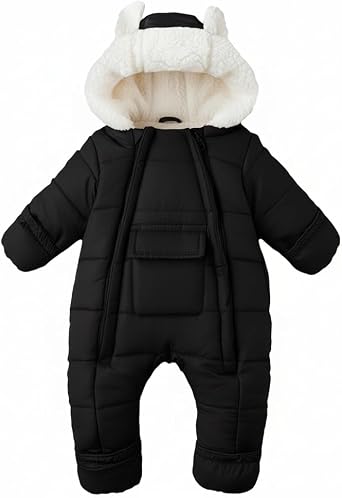 AiWMGL Baby Girls Boys Snowsuit Newborn Winter Clothes Jumpsuit Romper Infant Hooded Fleece Coat Jacket Outwear