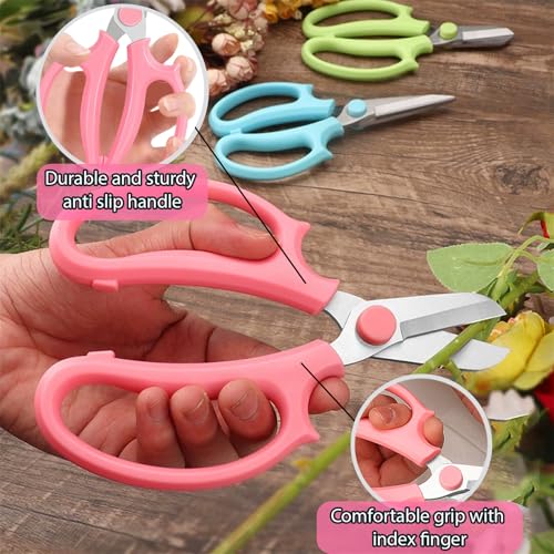 Tijeras para jardín 3 pcs acero inoxidable miniatura 3