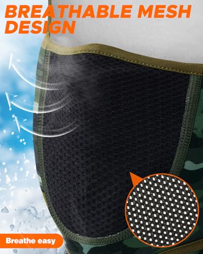 Image of Balaclava Face Ski Mask with Movable Design for Men Women-Fleece Winter Face Covering for Cold Weather Skiing Outdoor Work