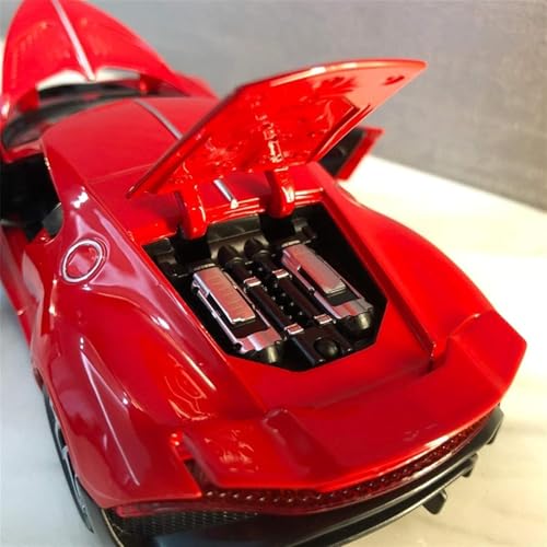 Image of Alloy Metal Die-cast Car 1:32 Bugatti LA Voiture Noire Diecast Metal Pullback Toy car with Openable Doors & Light, Music Boys Gifts Toys for Kids