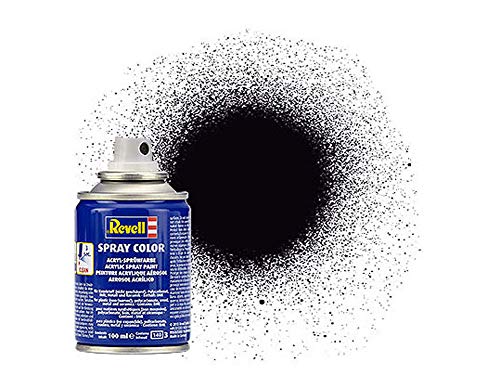 Revell Spray Color Acrylic Paint (Black Mat Finish)