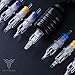 Dragonhawk Tattoo Gun Kit Wireless Tattoo Machine Complete Kit Beginner Tattoo Kit 20 Cartridges Needles (Mast)