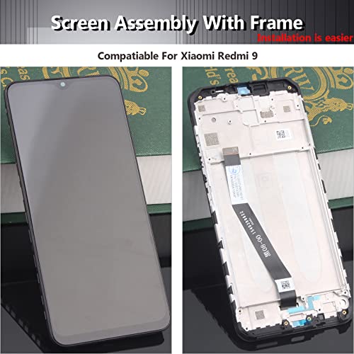 YHX-OU 6.53 Nero+Telaio Schermo Completo Touch