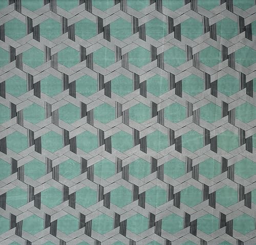 Image of VOMZER 300 Threadcount Elastic Fitted Bedsheets Single Bed with 1 Pillow Cover | Single Bed with All Around Elastic, Size 36 X 72 X 8 Inches Green
