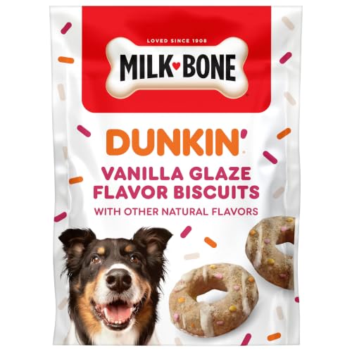 Milk-Bone Dunkin&rsquo; Vanilla Glaze Flavor Dog Biscuits, 8 Oz.