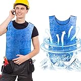 Evaporative Cooling Vest for Men Women: Water Activated Ice Cold Vest for MS Body Cool Down Motorcyc