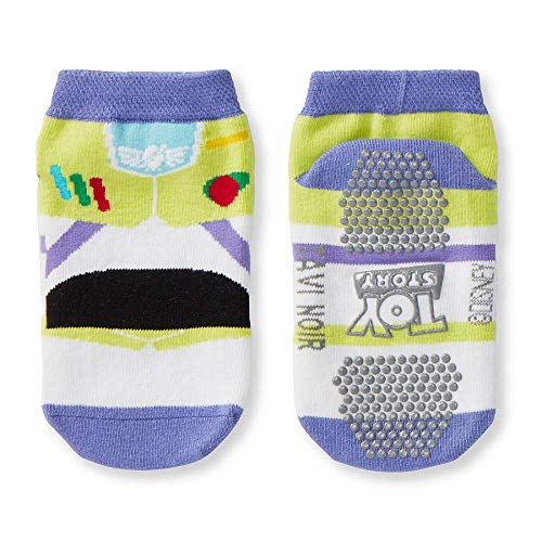TAVI NOIR Tiny Soles Disney Character Pattern Toddler Low Rise No-Slip Grip Socks Packs, Toy Story, S - 2-4 y/o2