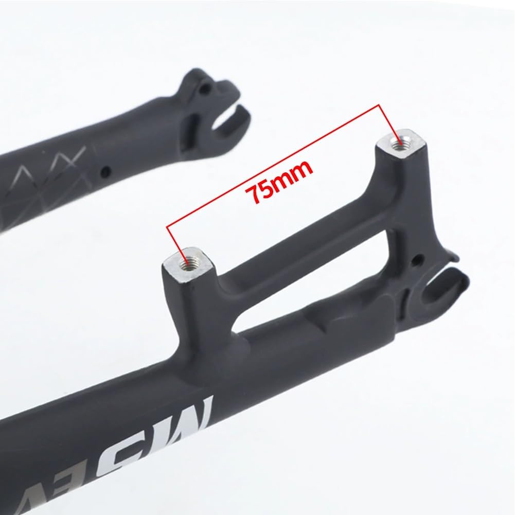 Mountain Bikes V/Disc Brake Rigid Fork 26" 27.5" Universal Aluminum Alloy Bike Fork 1-1/8'' Straight Tube Bike Front Fork 9 * 100mm Quick Release(Gray White,26in)