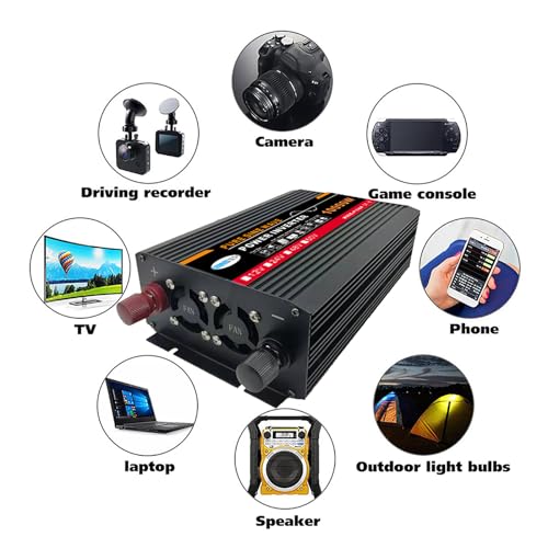 Inversor CC 12V a CA 220V con protección múltiple contra sobrecargas 5