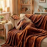 ECODE® Manta Termica Electrica Grande 180x130 para Cama y Sofa, Apagado Automatico, Mando con 3 Niveles de Calor - Tejido UltraSuave, Protección Calentamiento, Cable desmontable