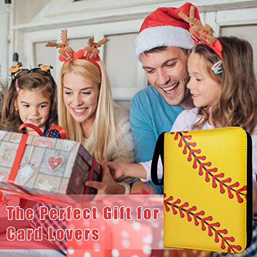 Card Binder 400 Pockets, Trading Card Binder With Sleeves, Baseball Card Binder, Trading Card Albums Sports Card Binder Collectible Fits 400 Cards With 50 Removable Sleeves #TOP5