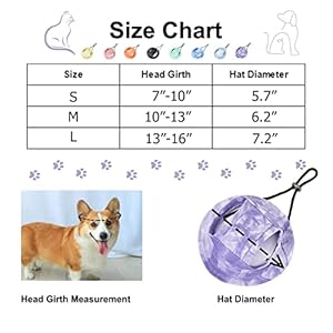 Dog Bucket Hats, Dog Round Cap with Ear Hole, Adjustable Outdoor Travel Sun Protection Sport Hat for Cat Small Medium Dogs Yellow S