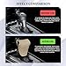 HQRNYP Leather Car Gear Shift Knob Cover, Stick Shift Cover, Anti-Slip Dust Waterproof Gear Shifter Stick Protector, Durable Car Accessories Shifter Lever Knob Protector for SUV Truck RV (Beige)