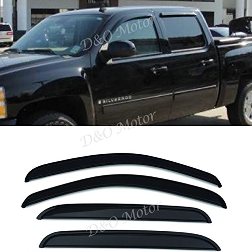 VioGiFront + Rear Smoke Sun/Rain Guard Vent Shade Window Visors Fit 00-06 Chevy Suburban 02-06 Avalanche 00-06 GMC Yukon XL 02-06 Cadillac Escalade ESV/EXT 01-06 Silve 4pcs