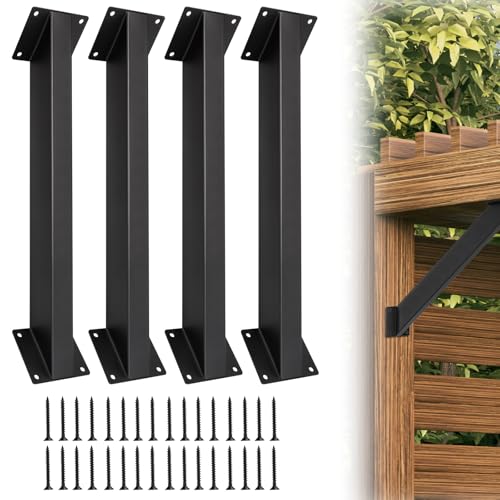 4 Stück 45 grad winkelhalterung Holzbalken Eckhalterung Innengelenk für Holzpfosten und Balken für Holzpfosten und Balken Schreibtischkante Pergola Pavillon