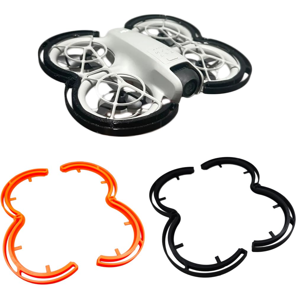 Propeller Protective Guard Bumper Ring for DJI Neo Drone Accessories Propellers Blades Anti-Collision Protectors Prop Bumper Cover Bezel Guards (Black)
