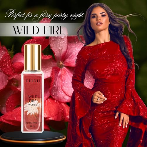 Image of Dionii WILDFIRE Womens Eau De Parfum Perfume | Long Lasting Jasmine Fragrance With Bergamot & Orange, 20 ML