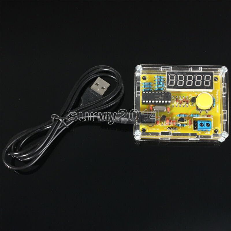 Trucgarden Tool Part for 1Hz-50MHz Crystal Oscillator Tester Frequency Counter Meter + Case DIY Kits