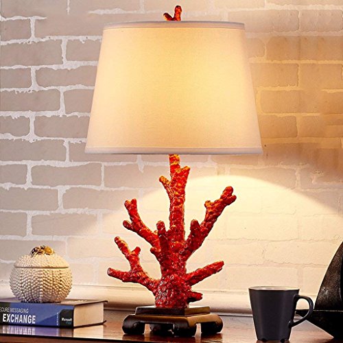 Lampe de table chambre GZ Salon de chevet moderne européenne corail