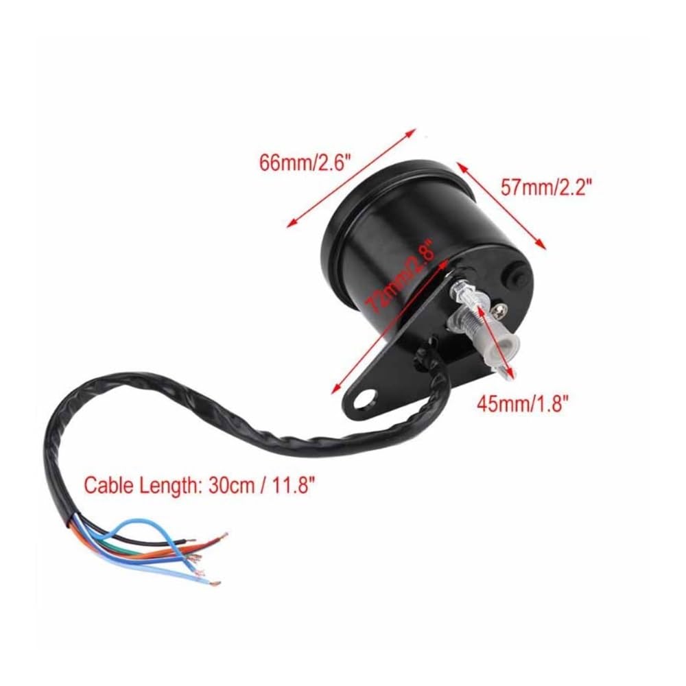 Contagiri moto strumento Contachilometri digitale a LED per motocicletta contagiri misuratore del carburante